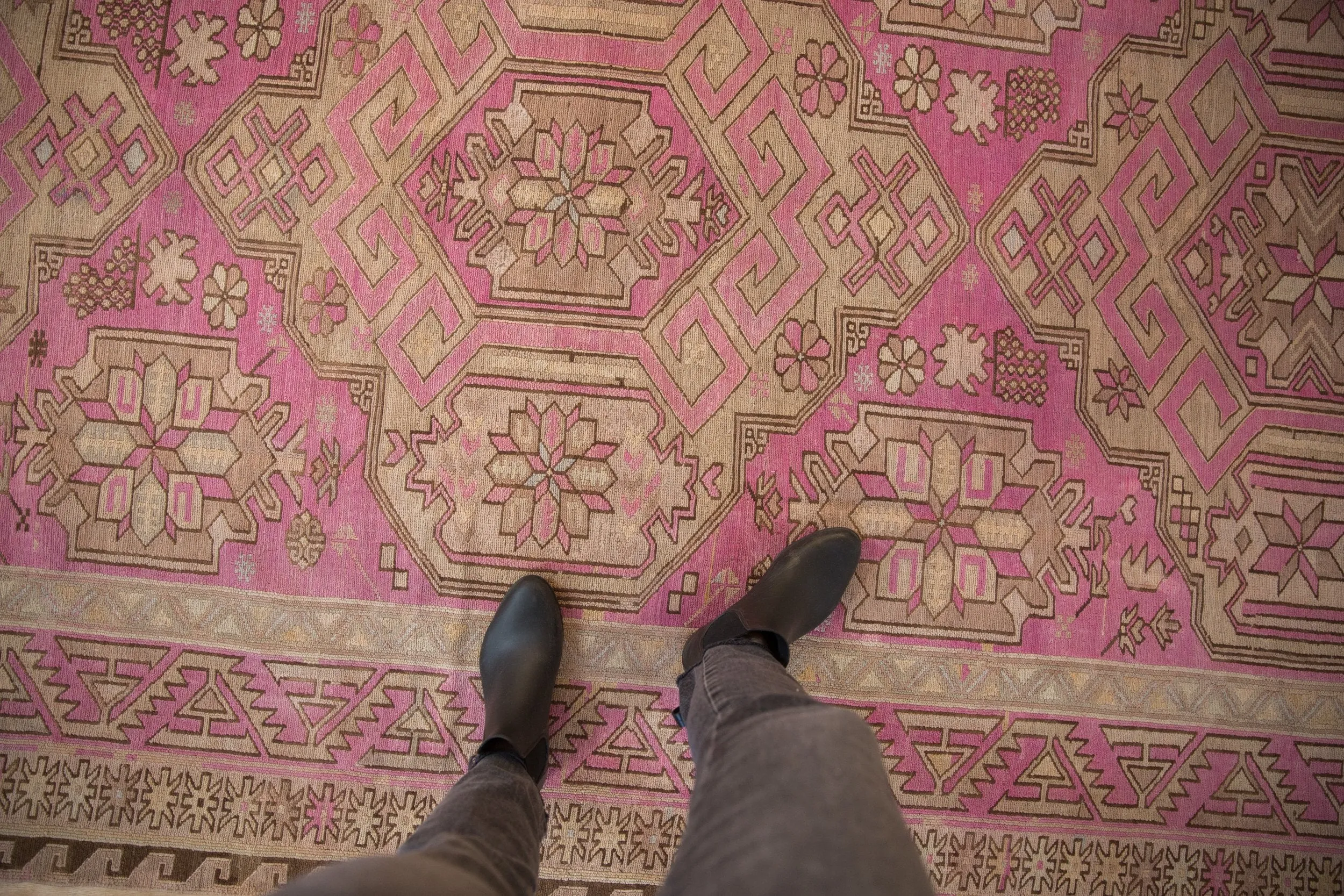 6x11 Vintage Distressed Soumac Carpet
