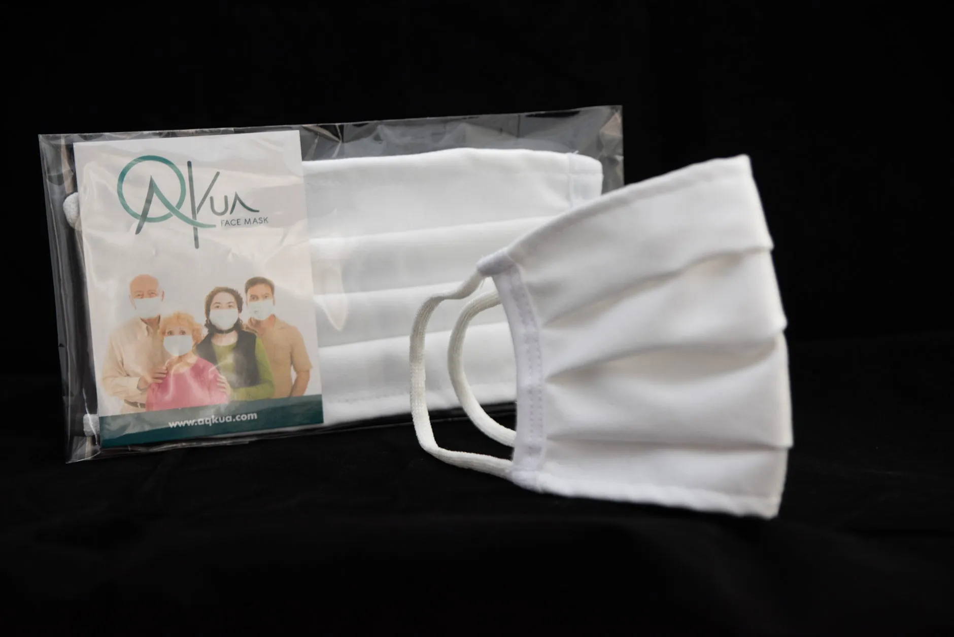 Aqkua Face Mask .  Family Kit                             -  Set of Four (4)  -