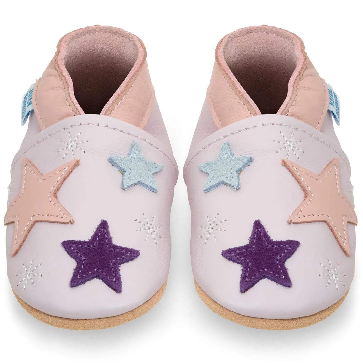 Baby Shoes Purple Stars