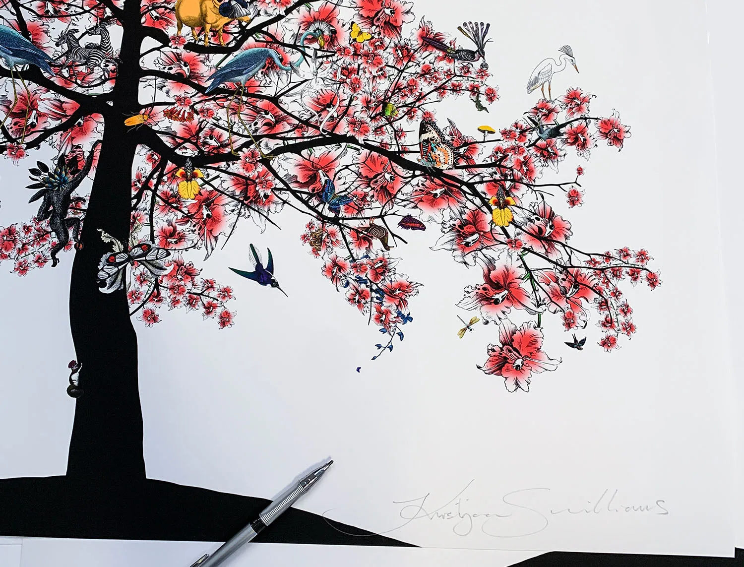 Bleika Sakura Candy Floss Tree - Art Print