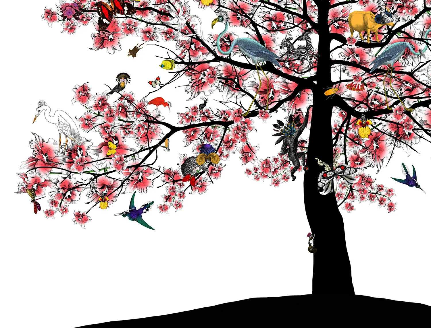 Bleika Sakura Candy Floss Tree - Art Print