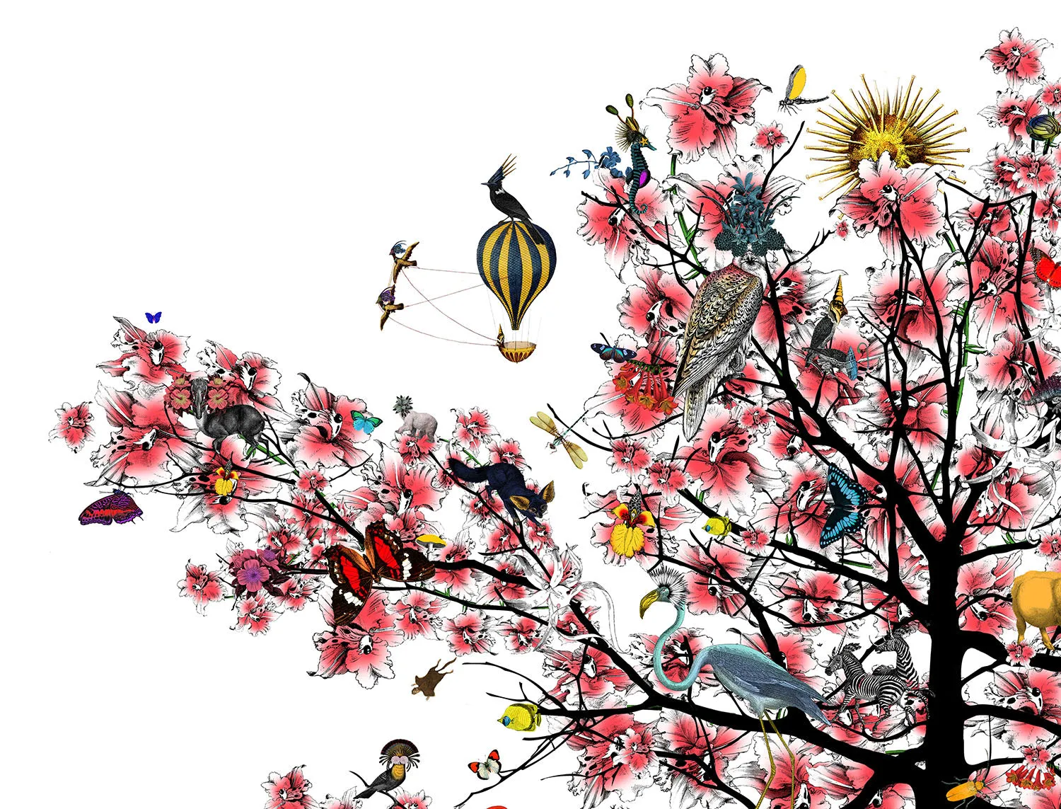 Bleika Sakura Candy Floss Tree - Art Print