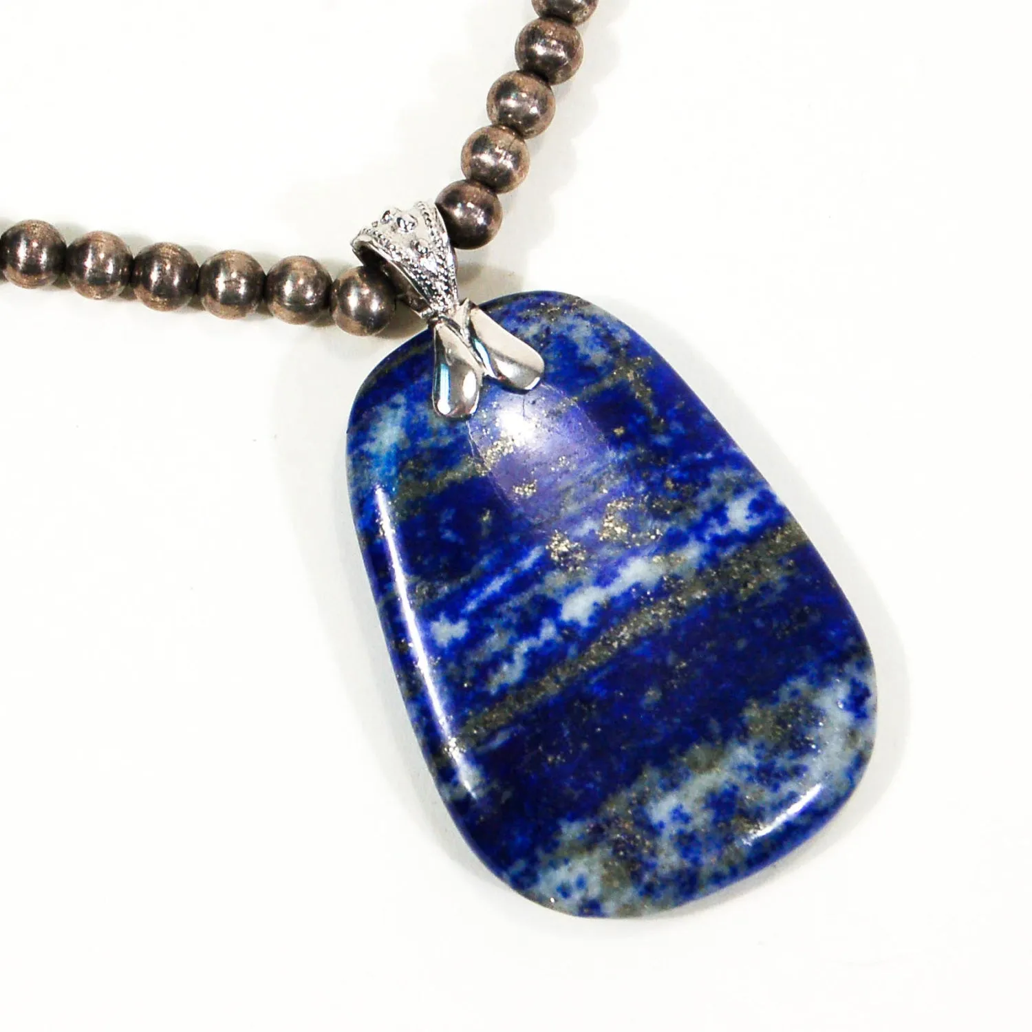 Bohemian Chic Sodalite Statement Pendant set in Sterling Silver