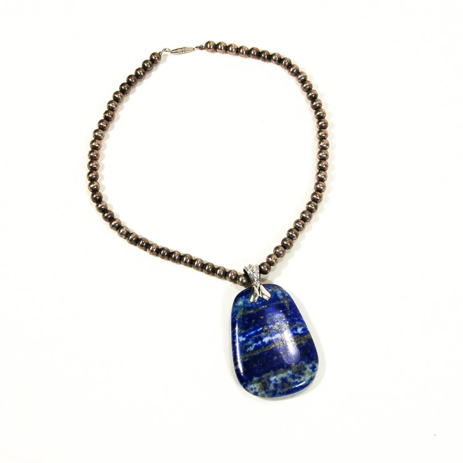 Bohemian Chic Sodalite Statement Pendant set in Sterling Silver