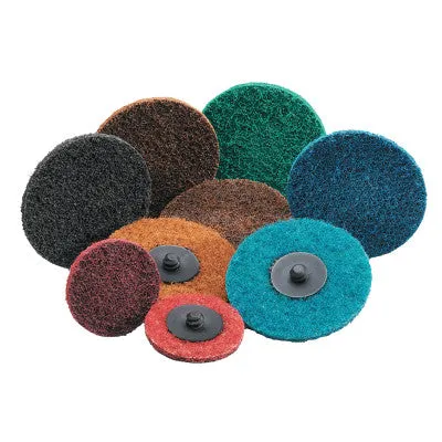 Carborundum Carbo Surface Prep Non-Woven Quick-Change Disc, Type II, 1 1/2", Very Fine, 05539554460