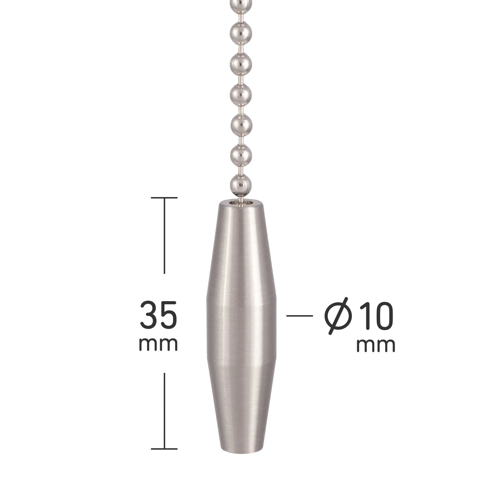 ElekTek Light Pull Chain Double Taper With 80cm Matching Chain