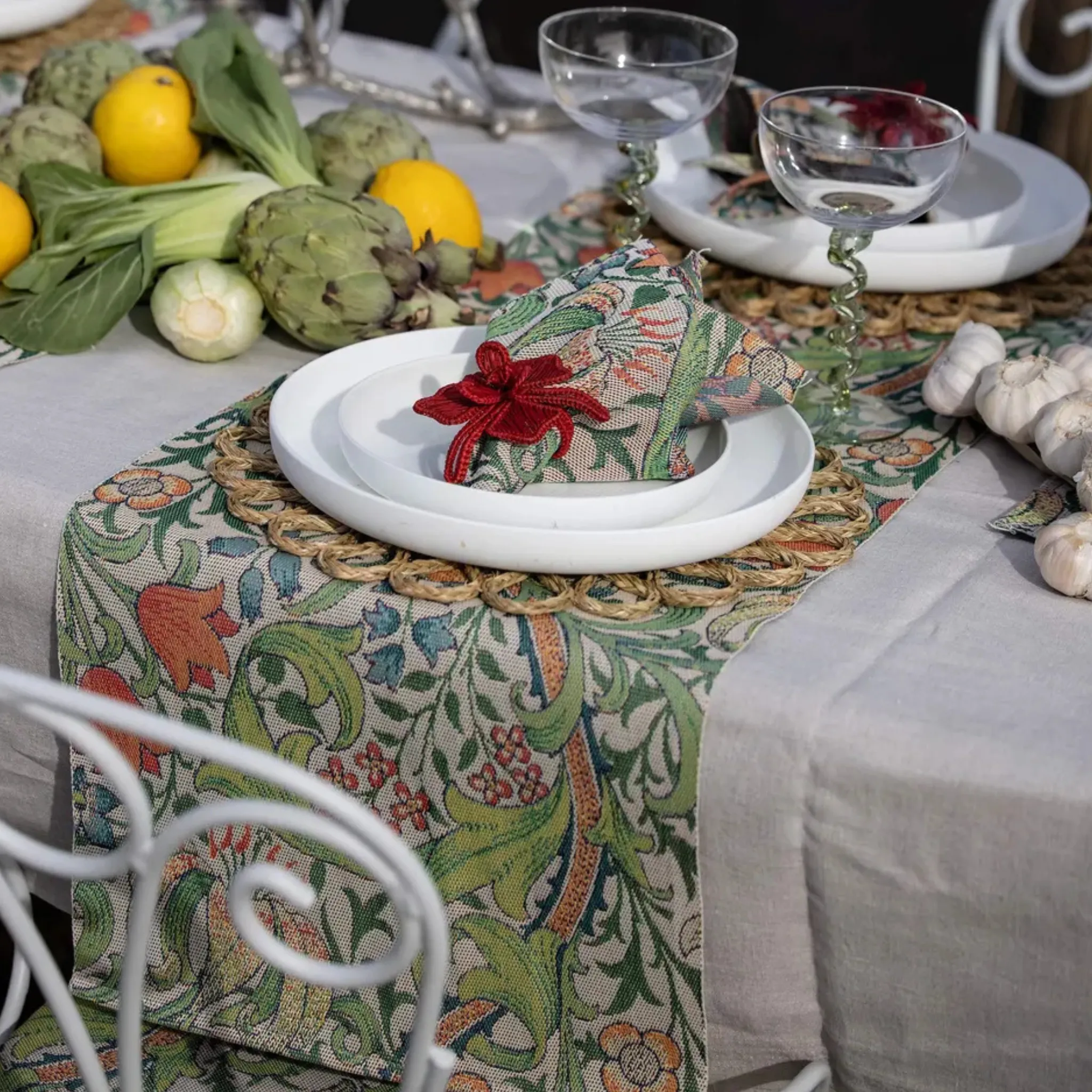 Golden Lily Table Runner