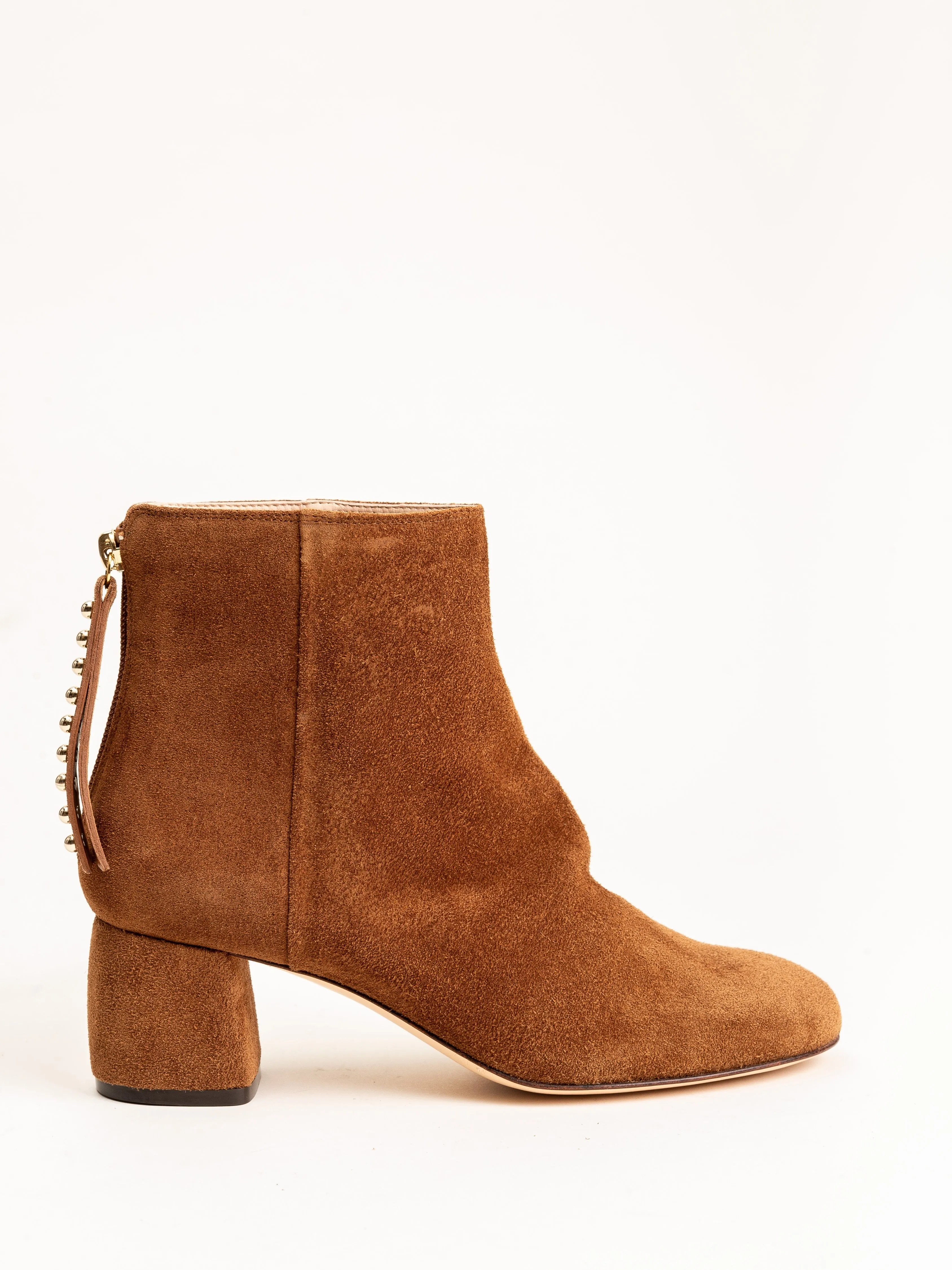 low boot - cognac suede