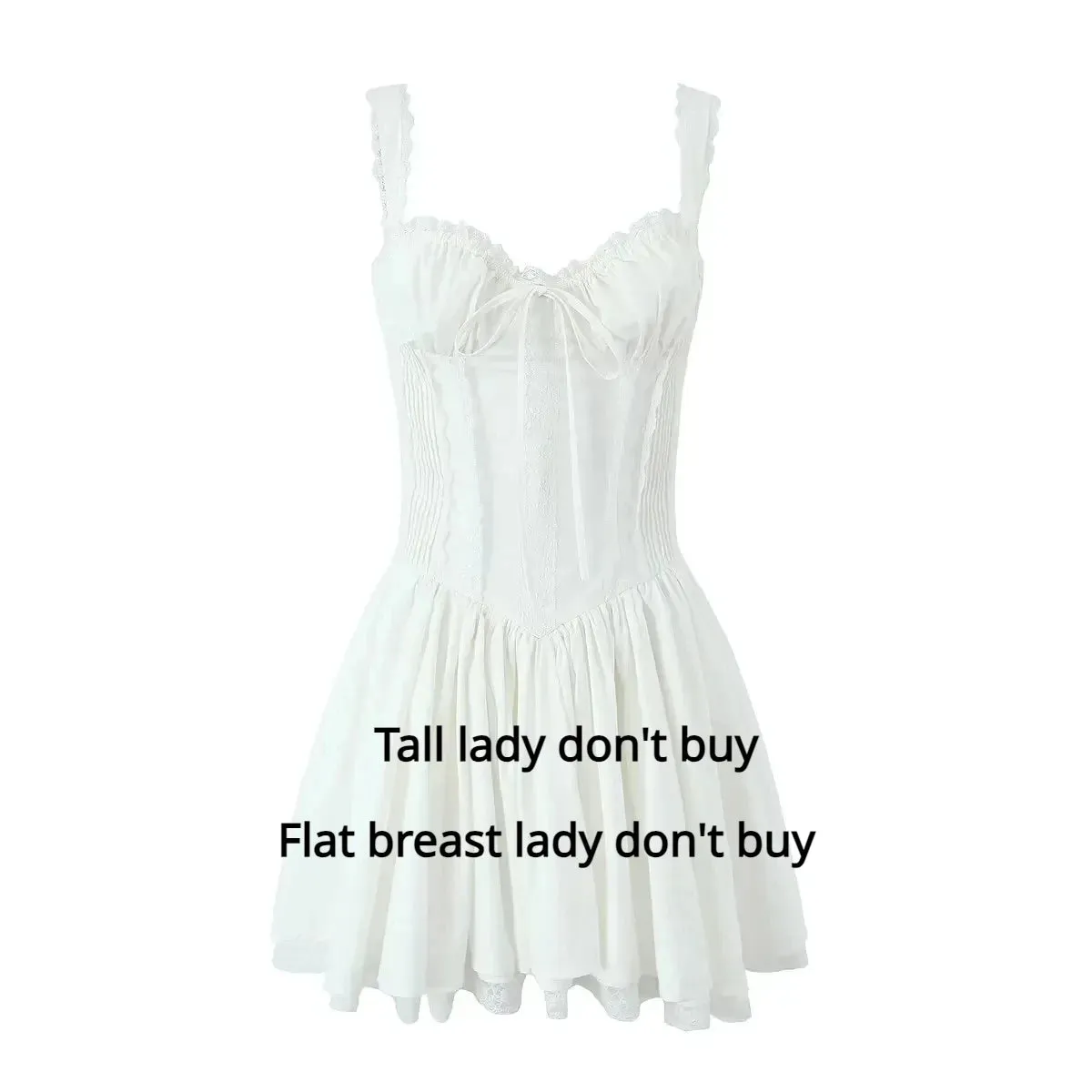 Mingmingxi Sexy Spaghetti Strap Corset A-Line Dress