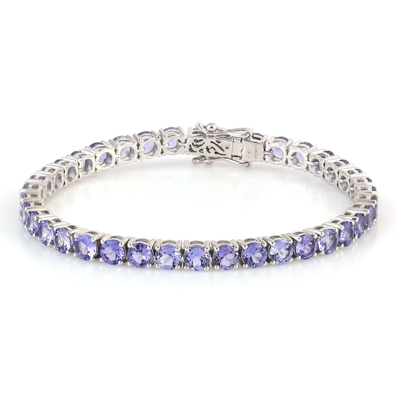 Natural Tanzanite White Gold 18k Jewelry Bracelet For Women