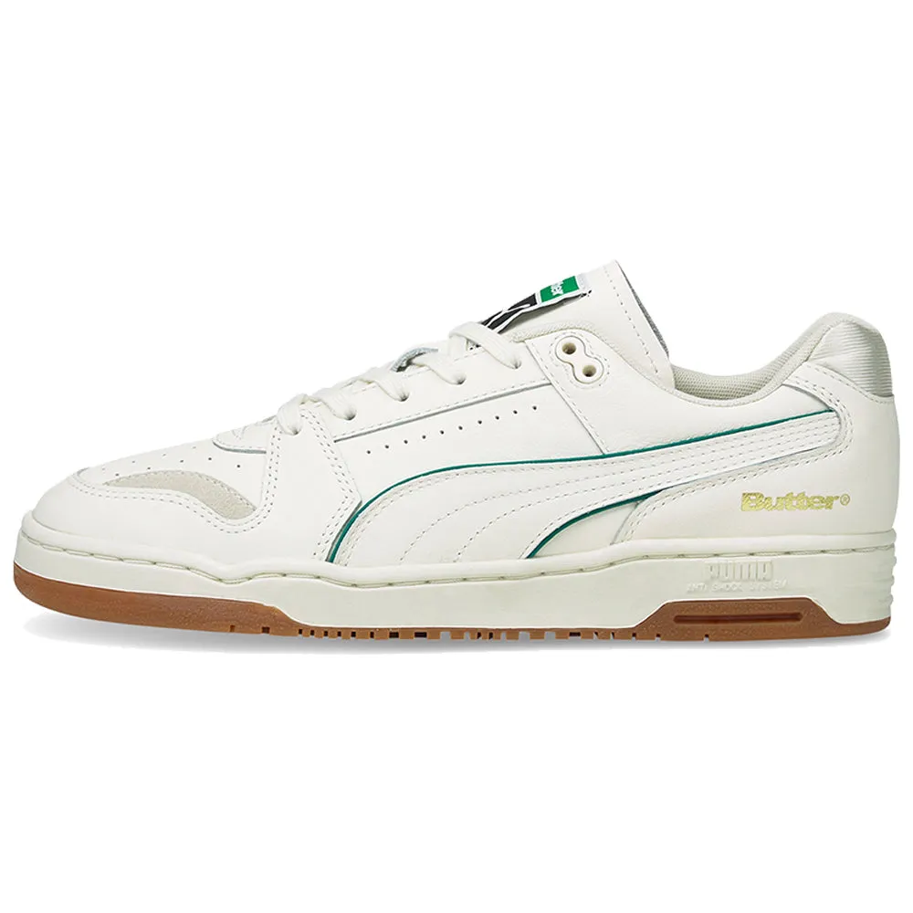 Puma x Butter Goods Slipstream Lo Shoes Whisper White/Cadmium Green