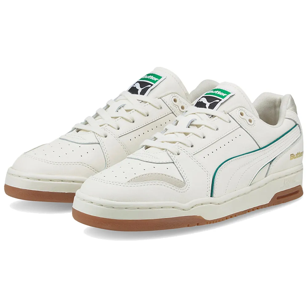 Puma x Butter Goods Slipstream Lo Shoes Whisper White/Cadmium Green