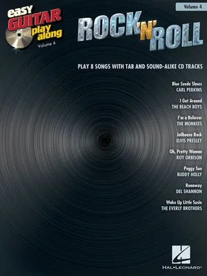 ROCK N ROLL EASY GUITAR PLAY ALONG BK/CD V4