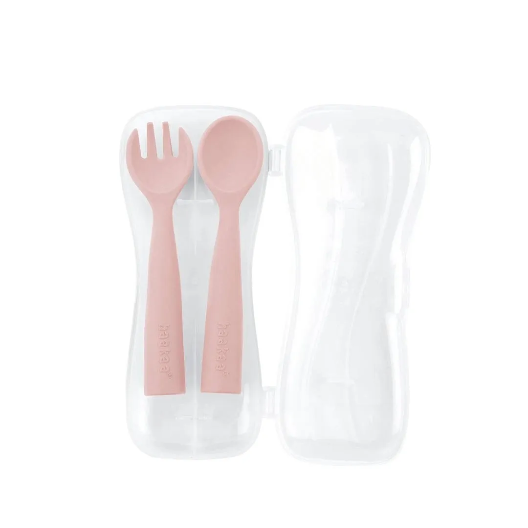 Set de cubiertos silicona flexible Haakaa