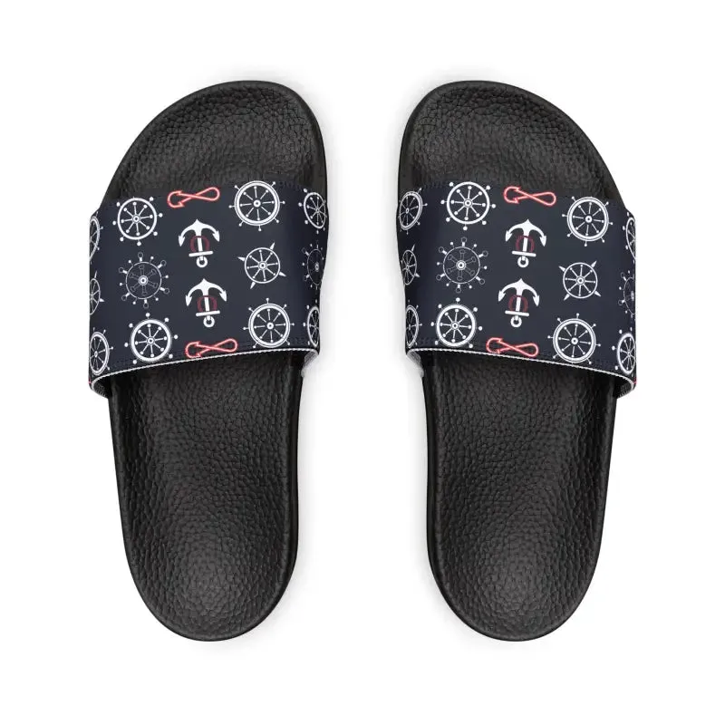 Ship Wheels Sandals with Removable Strap for Summer