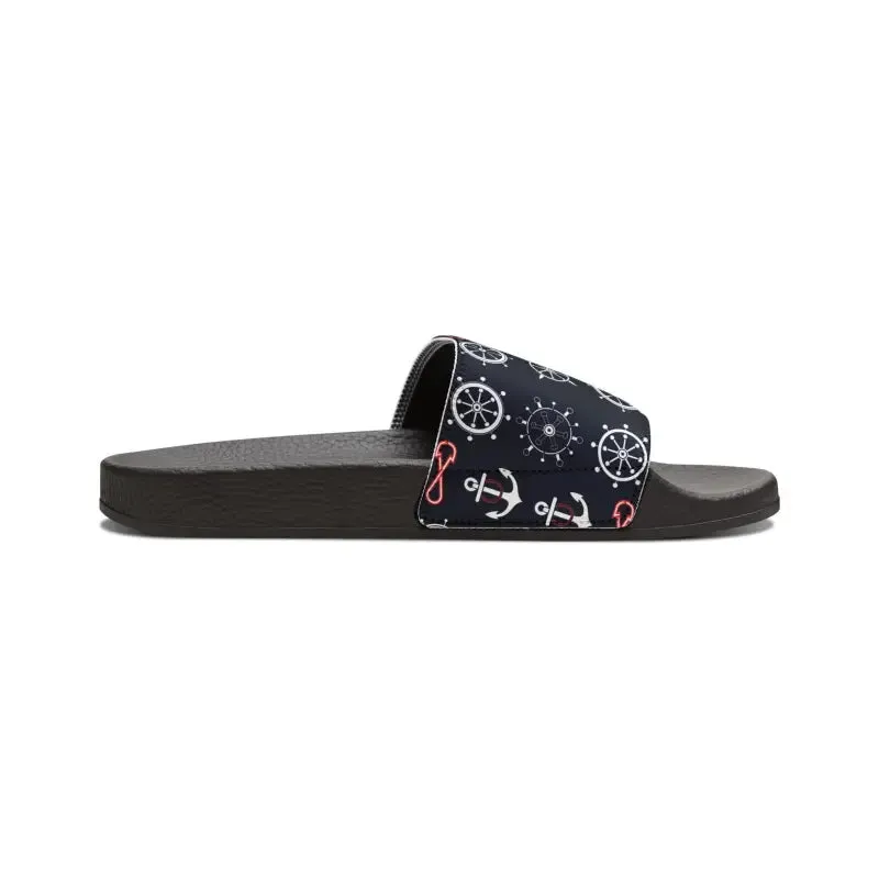 Ship Wheels Sandals with Removable Strap for Summer