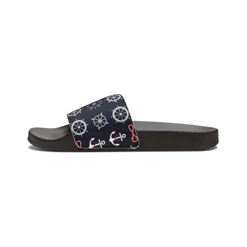 Ship Wheels Sandals with Removable Strap for Summer