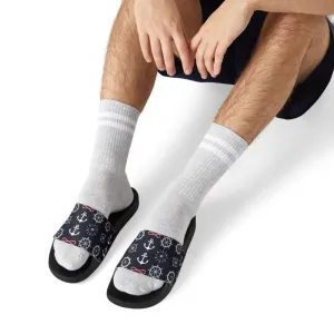 Ship Wheels Sandals with Removable Strap for Summer