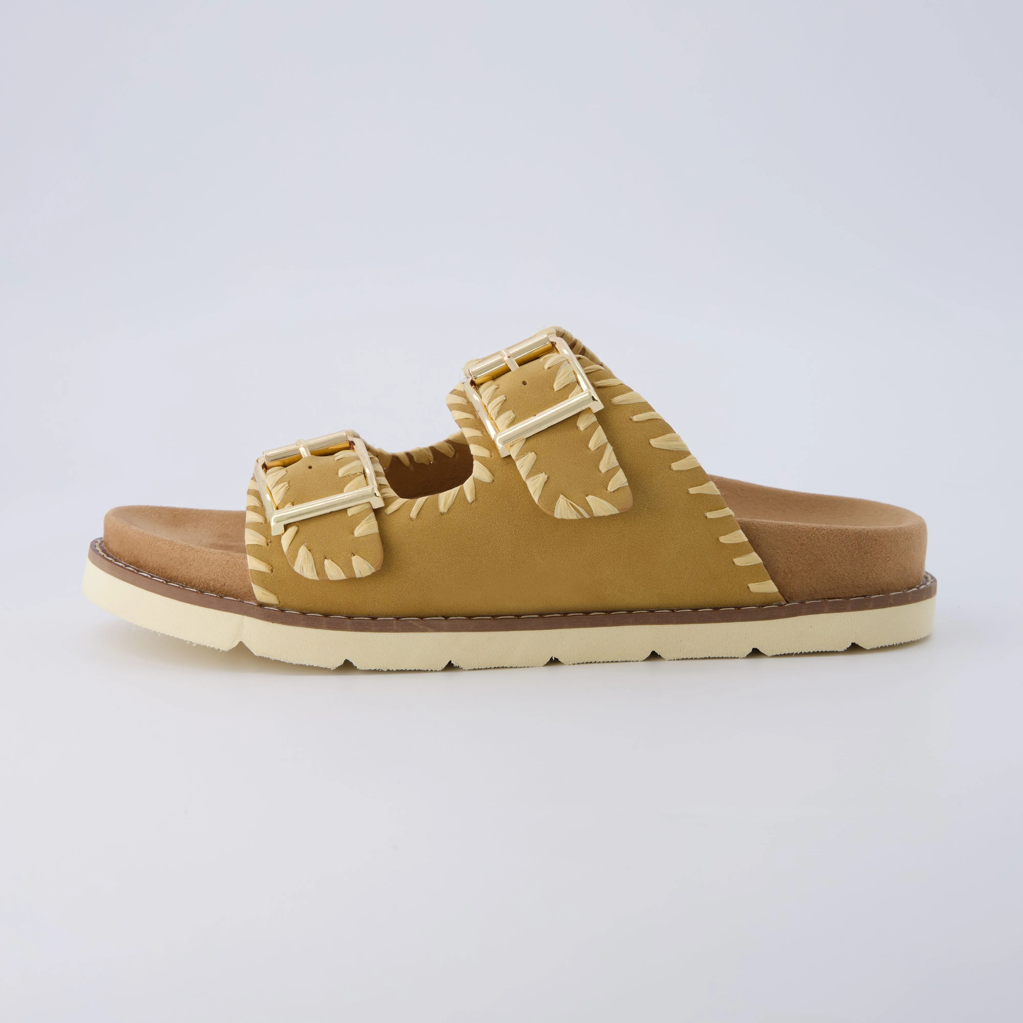 Wyatt Whipstitch Footbed Sandal