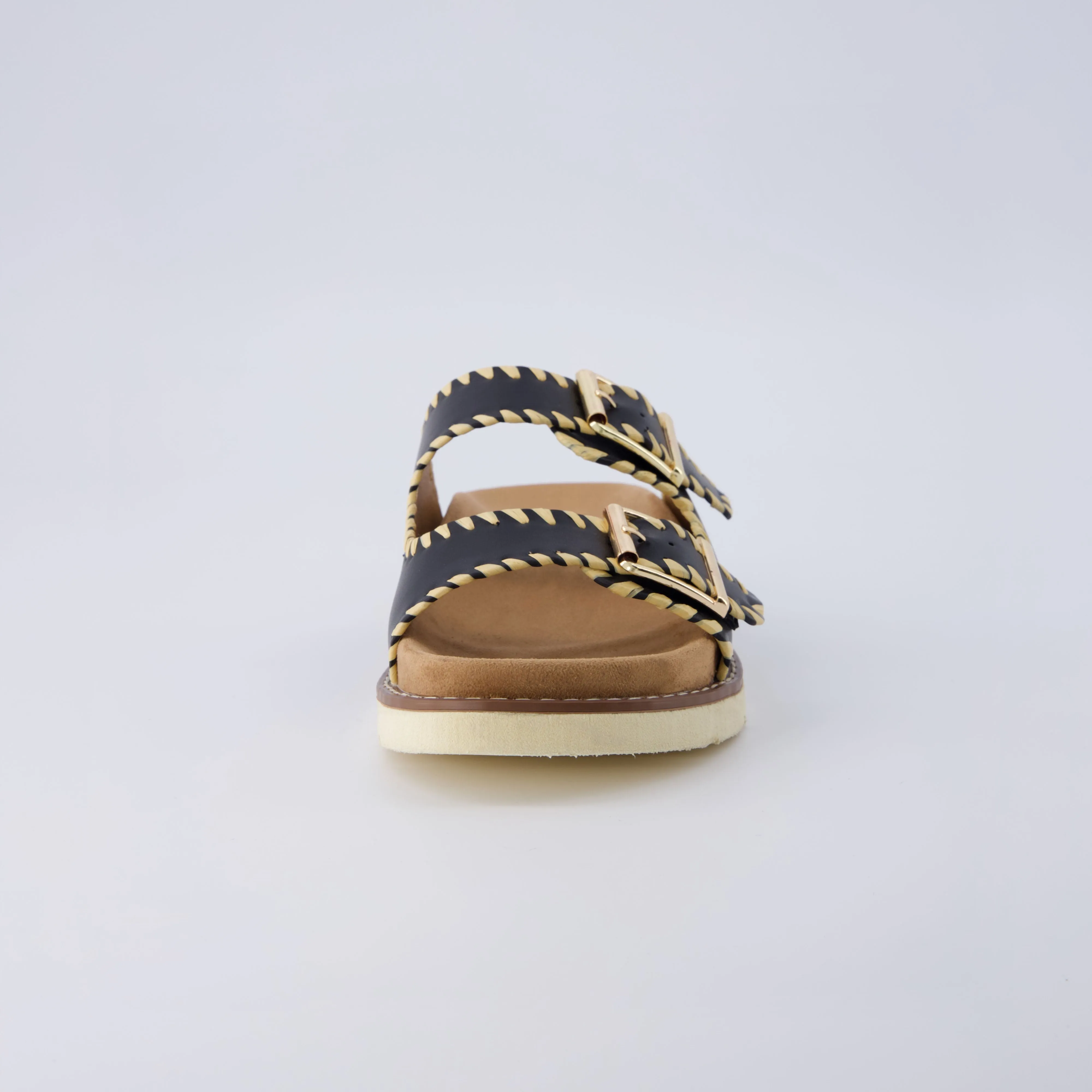 Wyatt Whipstitch Footbed Sandal