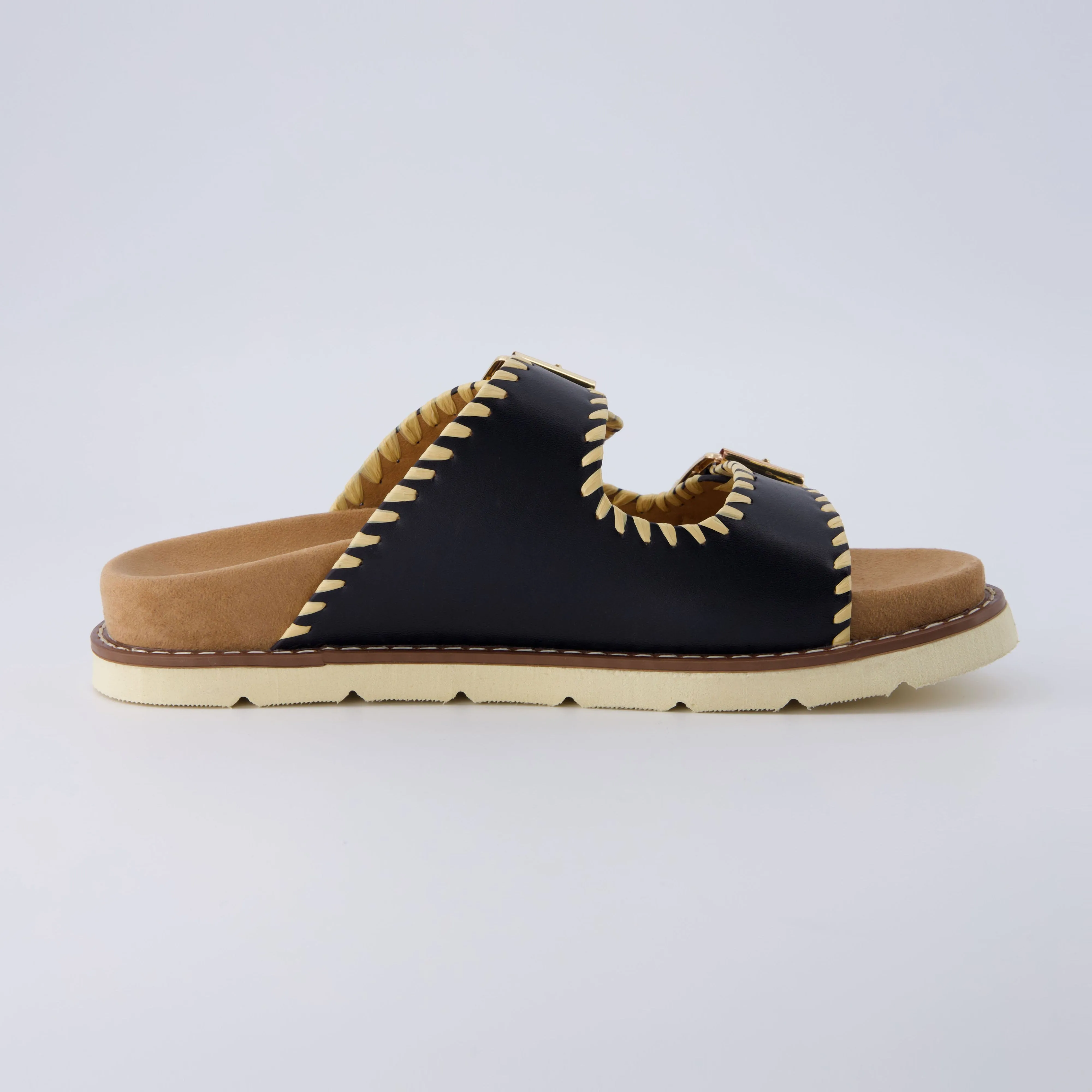 Wyatt Whipstitch Footbed Sandal