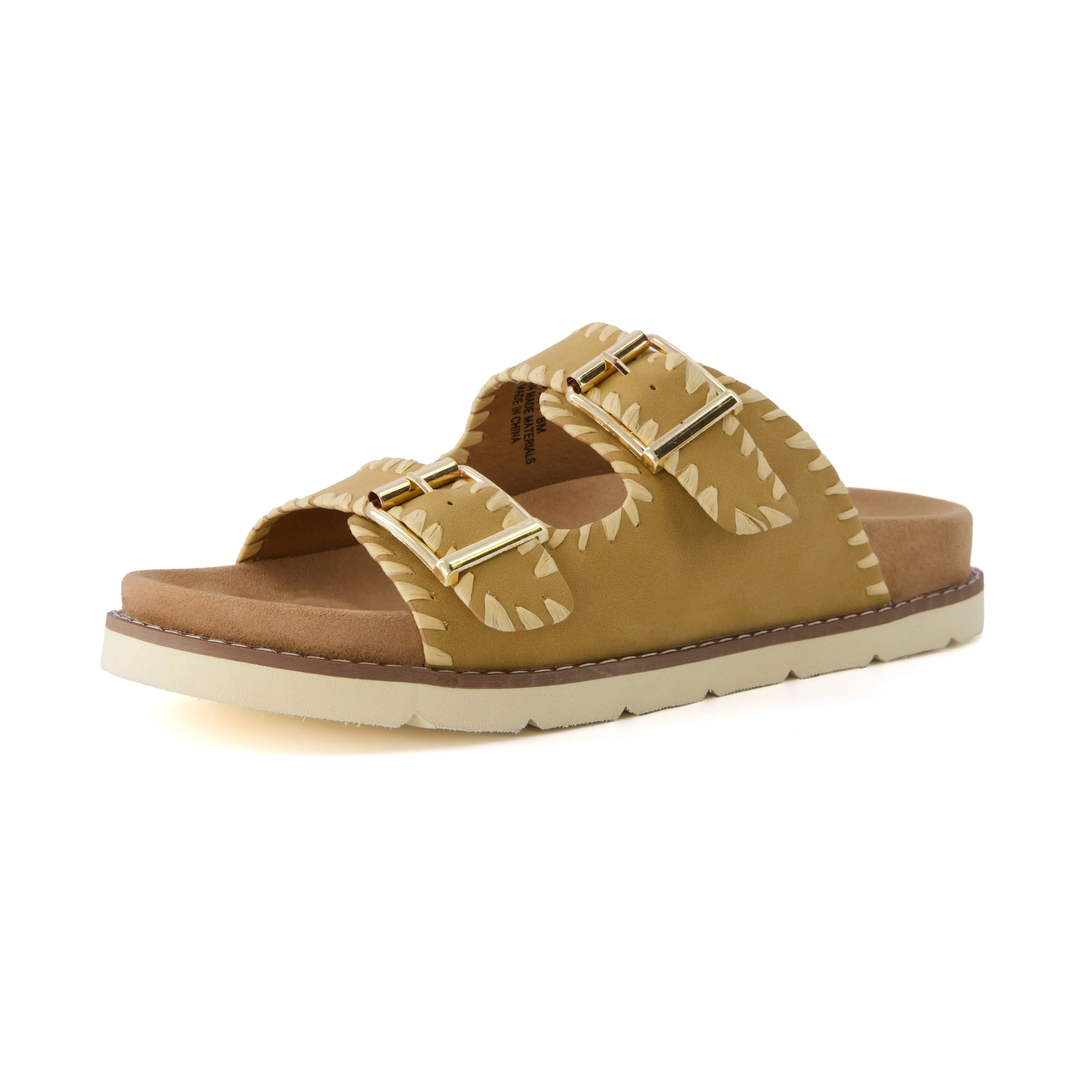 Wyatt Whipstitch Footbed Sandal
