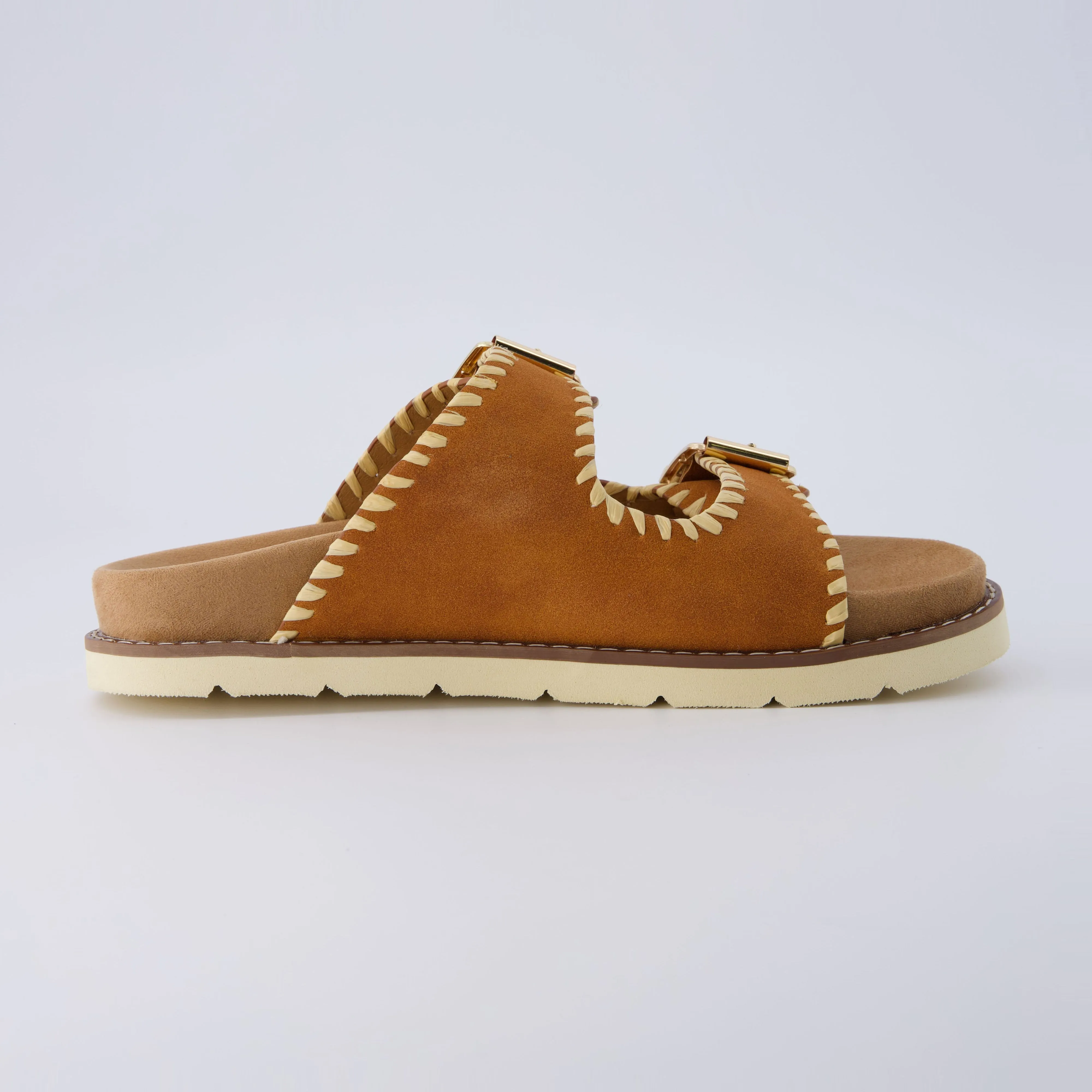 Wyatt Whipstitch Footbed Sandal