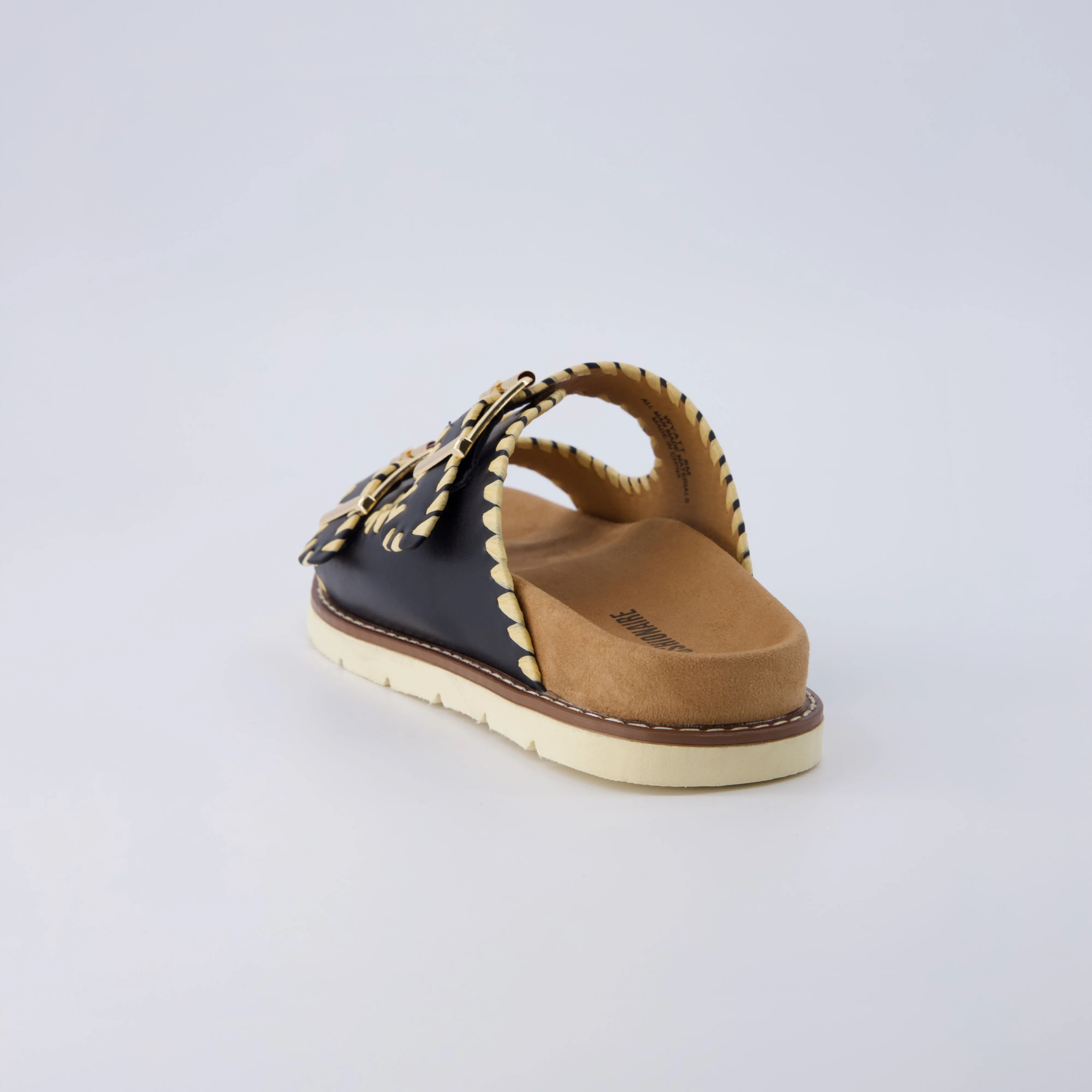 Wyatt Whipstitch Footbed Sandal