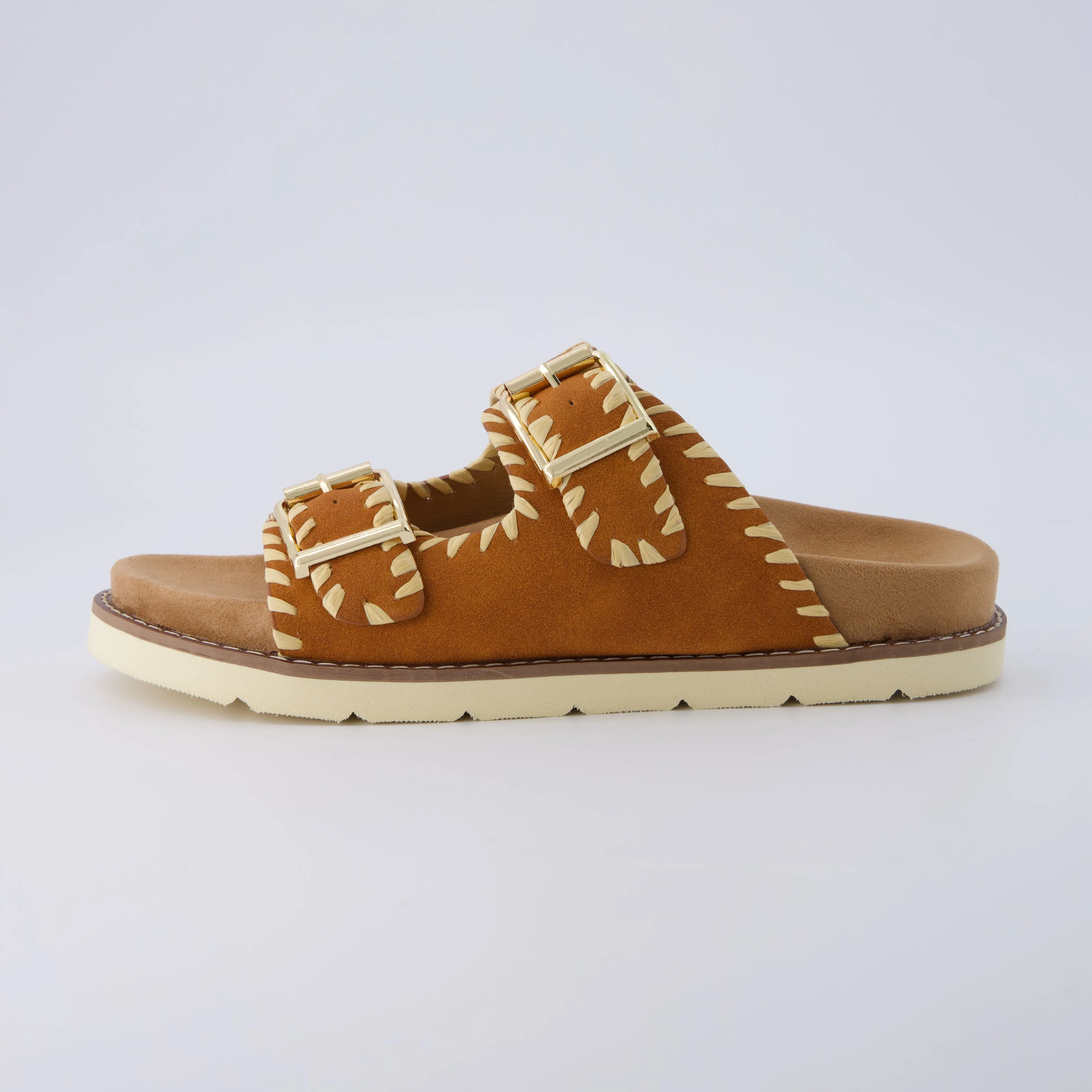 Wyatt Whipstitch Footbed Sandal