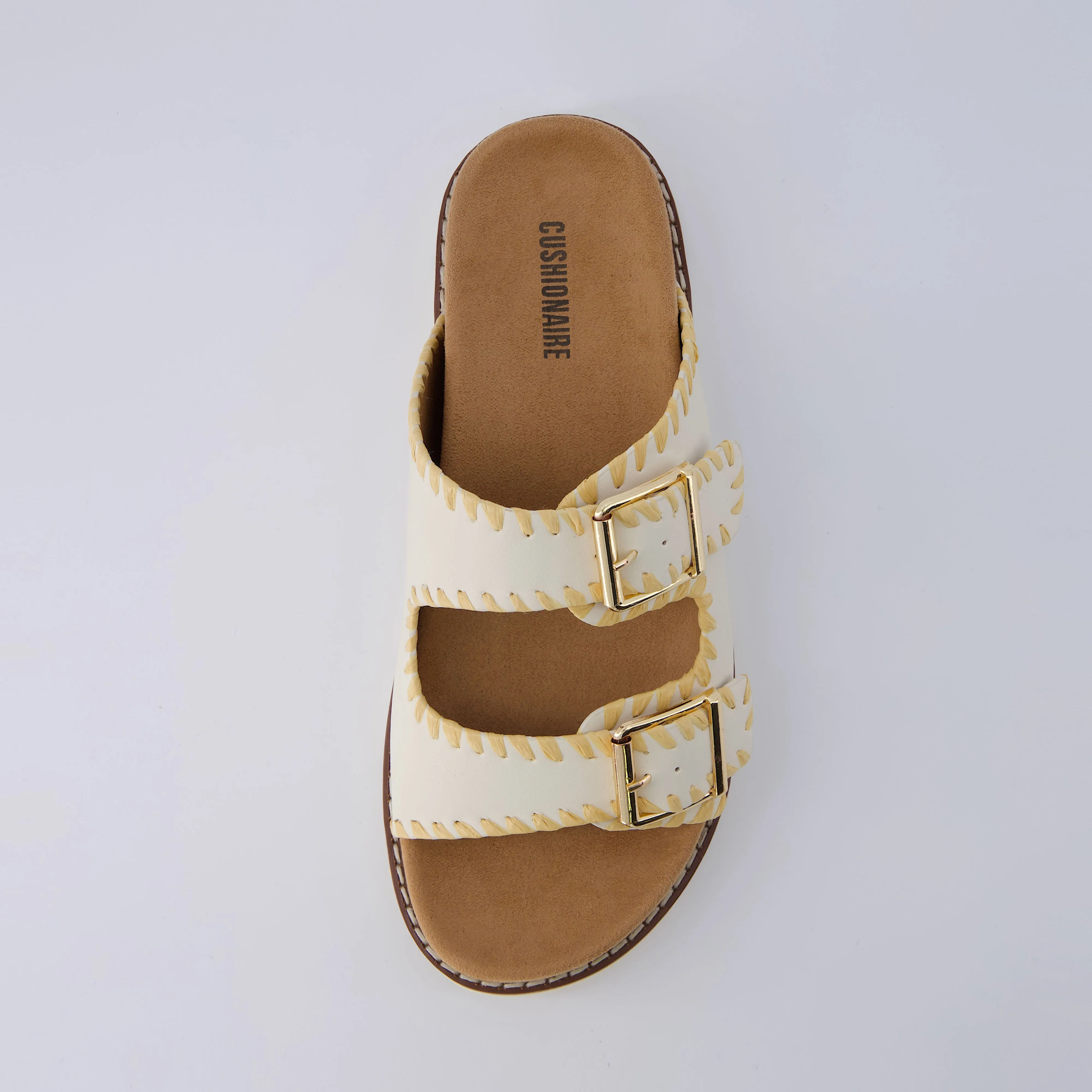 Wyatt Whipstitch Footbed Sandal
