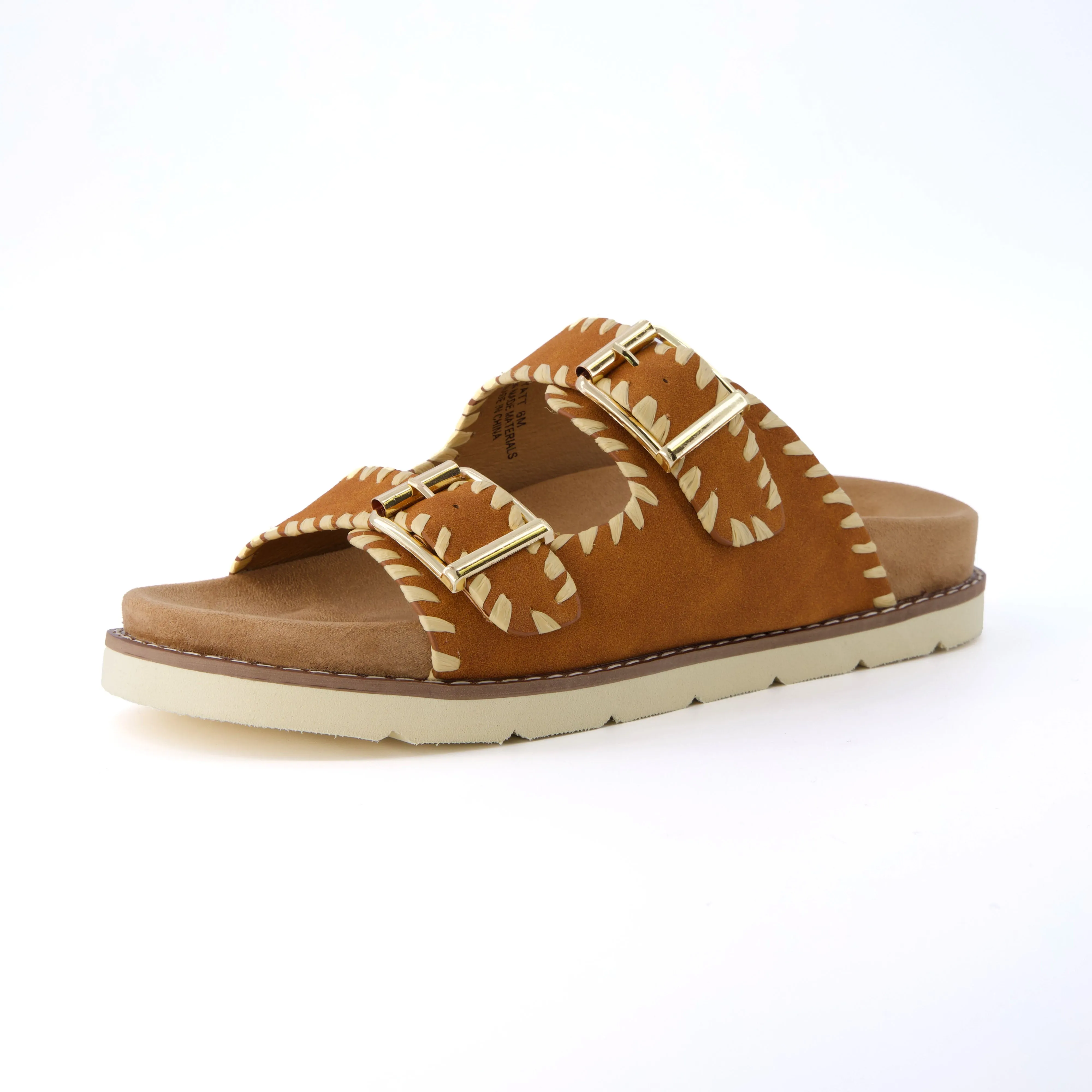 Wyatt Whipstitch Footbed Sandal