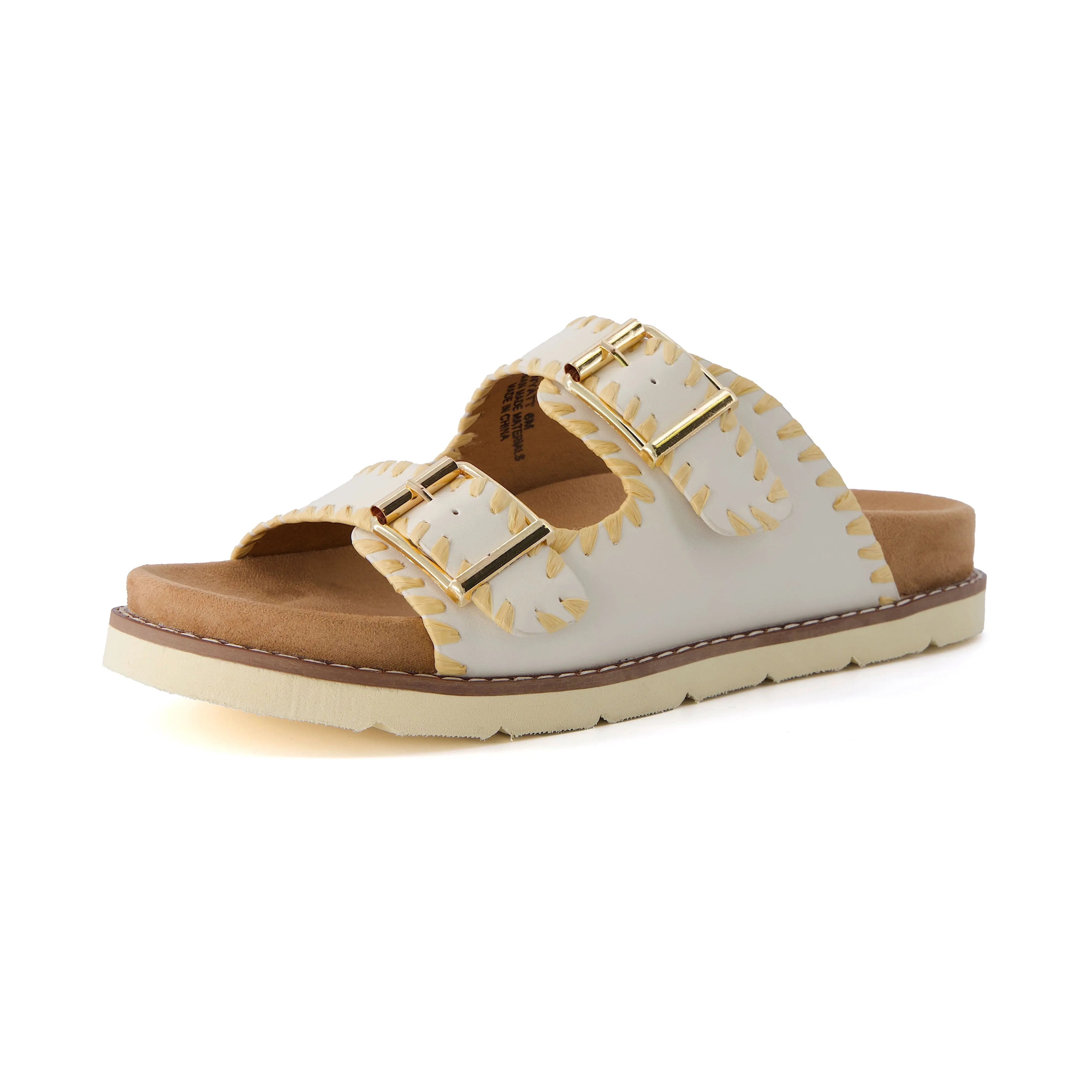 Wyatt Whipstitch Footbed Sandal